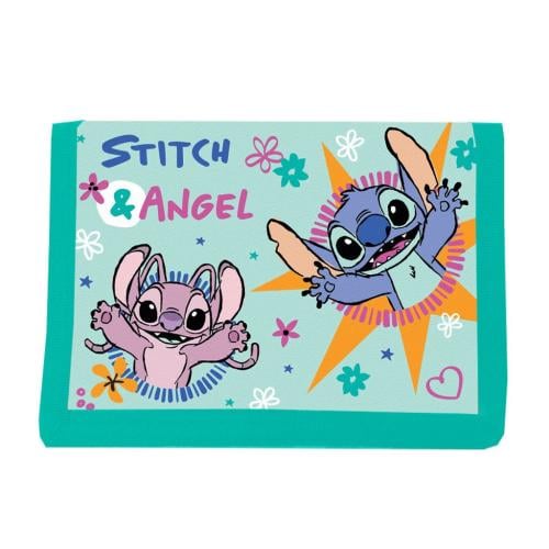 STITCH & ANGEL - Set av Plånbok + Nyckelring - 2 Pc. Vamos