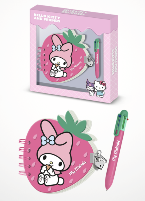 MY MELODY - Jordgubb - Presentask - Dagbok + Penna Karactermania