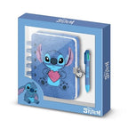 STITCH - Kärlek - Presentask - Furry Dagbok + Penna Karactermania
