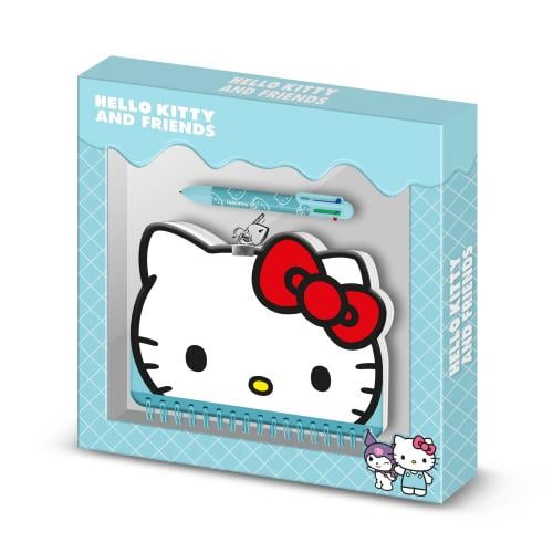 HELLO KITTY - Huvud - Gåvoask - Dagbok + Penna Karactermania