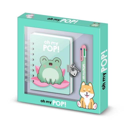 OH MY POP! - Groda - Presentlåda - Dagbok + Penna Karactermania