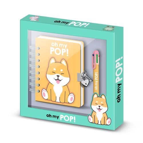 OH MY POP! - Shiba - Presentförpackning - Dagbok + Penn Karactermania