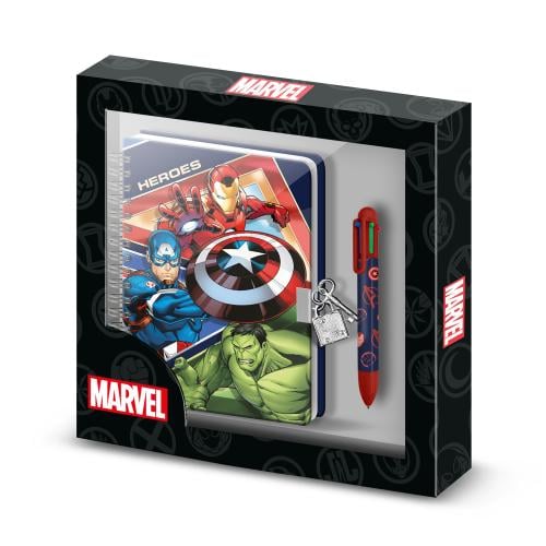 AVENGERS - Presentask - Dagbok + Penna Karactermania