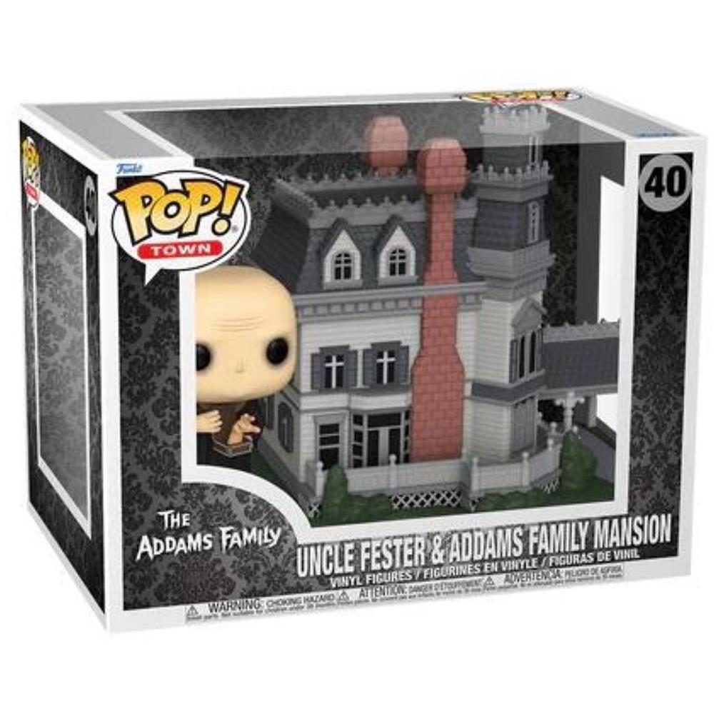 Funko Pop! Town: Addams Family Klassiska - Addams Hem med Onkel Fester #40 Vinylfigur