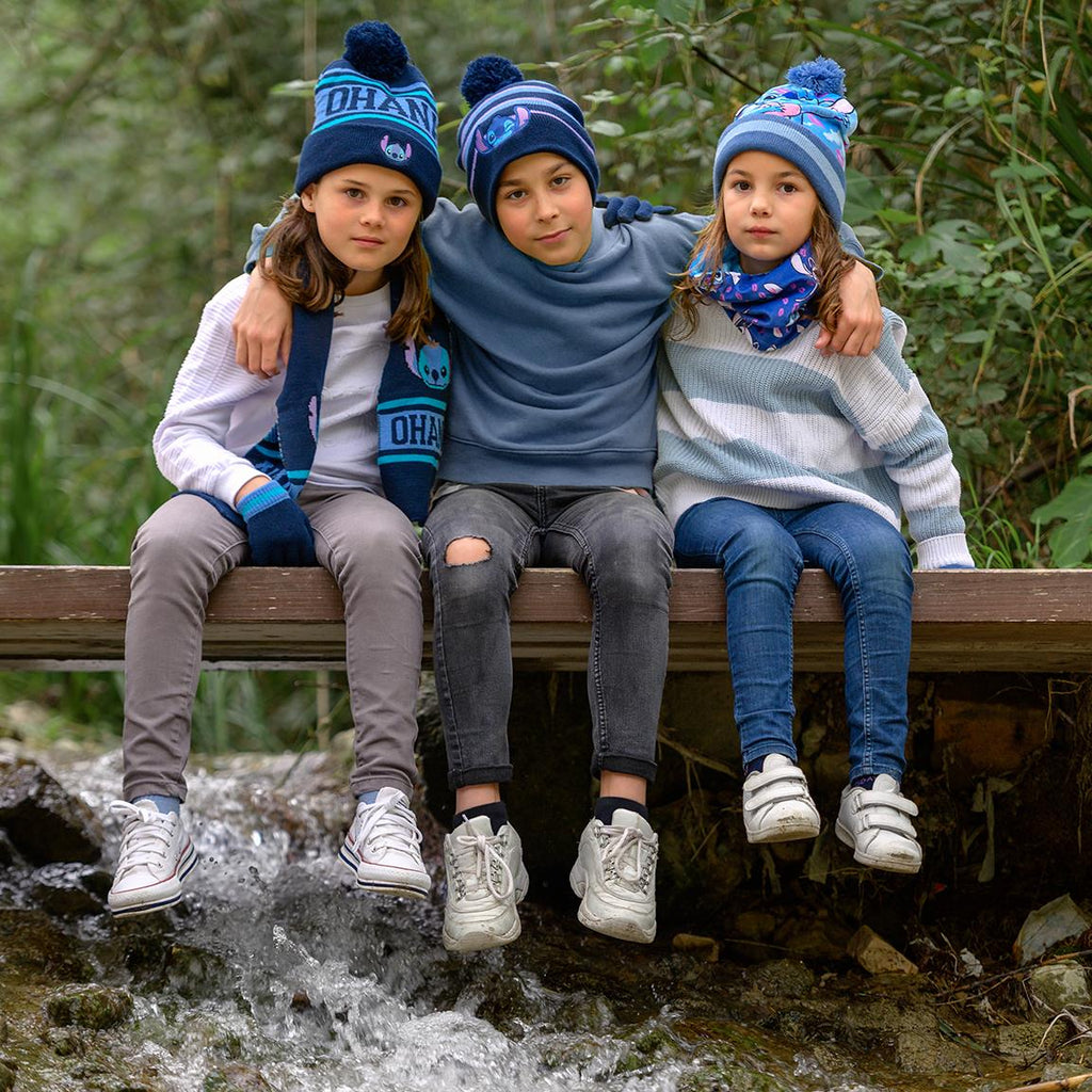 LILO & STITCH - Jacquard Pompon Beanie - Barn Cerda