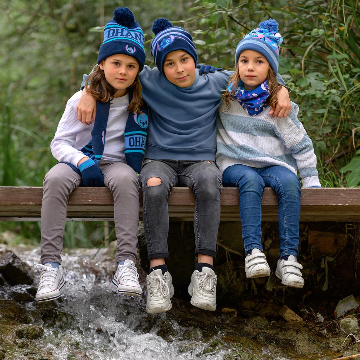 LILO & STITCH - Jacquard Pompon Beanie - Barn Cerda