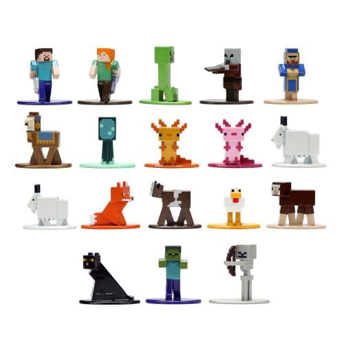 MINECRAFT - Multi Pack av 1,65 tum NanoFigures - 18 stycken - Wave 8 Jada Toys