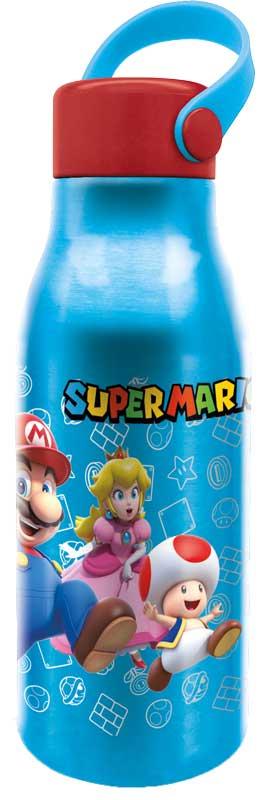 SUPER MARIO - Aluminiumflaska med Handtag - 760ml Stor