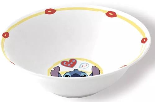 STITCH - Middagsset - Mugg 325ml + Skål + Tallrik 3 delar Stor