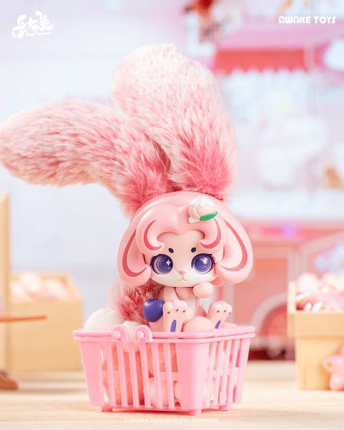 KOPP RABBAR - Frukt Mjölk - Display med 6 gosedjur 17cm - Mysterielåda