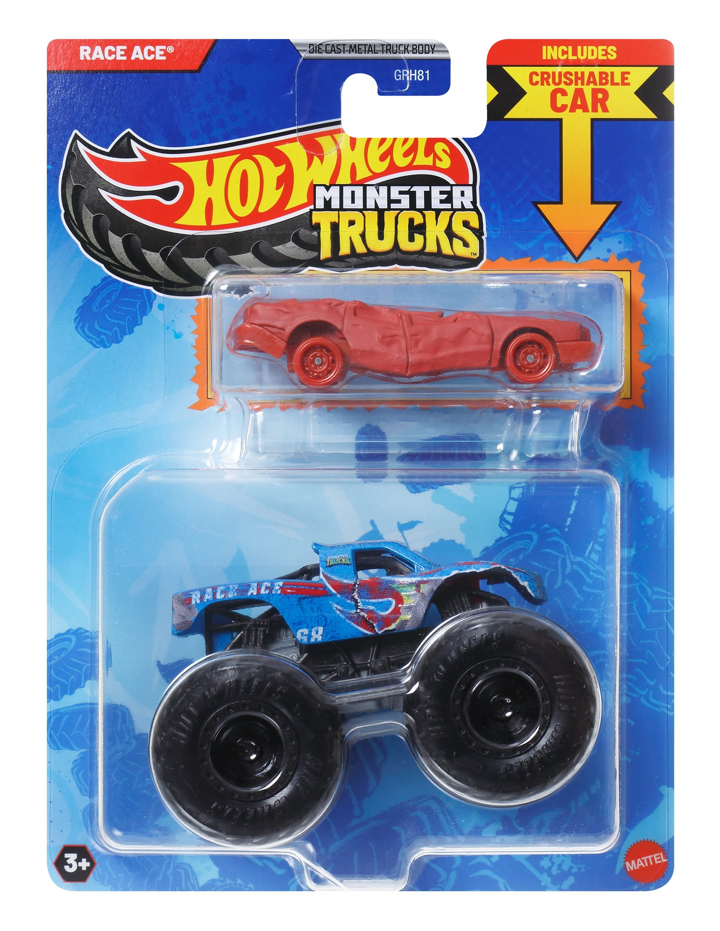 Mattel Hot Wheels: Monster Trucks - Race Ace 2 Pack Mattel