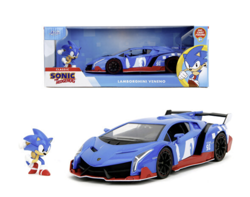 SONIC - Sonic & Lamborghini Veneno - 1:24 Jada Toys
