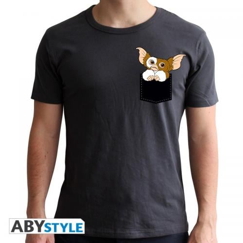 GREMLINS - T-shirt - Pocket Gizmo - Mörkgrå - (XS) ABYstyle
