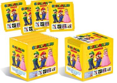 SUPER MARIO - Panini Utställning 36 Paket Klistermärken Panini Manga