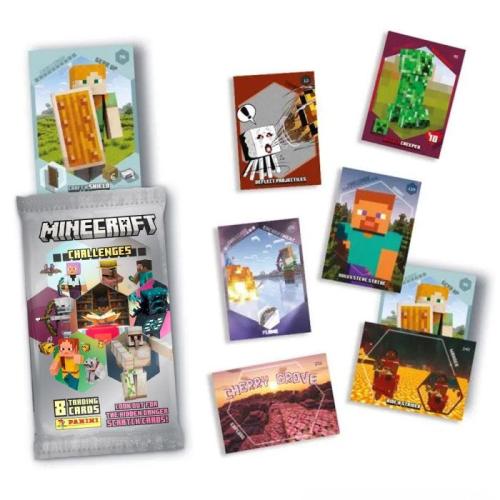 MINECRAFT - Panini Trading Cards (1 kol + 24 kort + 1 Ed Lim.) - MIX Panini Manga