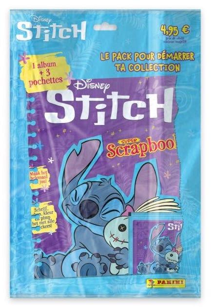 DISNEY - Stitch Panini Starter Pack 1 Albun + 3 Packets Stickers - FR Panini Manga