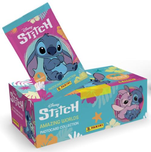 DISNEY - Stitch - Panini Display 24 Packets 5 Photo cards Panini Manga