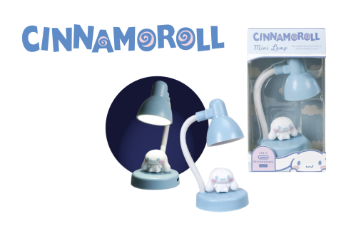 CINNAMOROLL - Uppladdningsbar Bordslampa Mini - 15cm Blue Sky