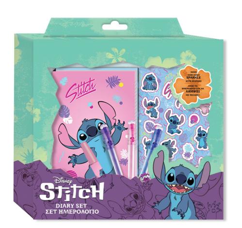 STITCH - Gift Set Anteckningsblock + Stickers + Pen Vamos
