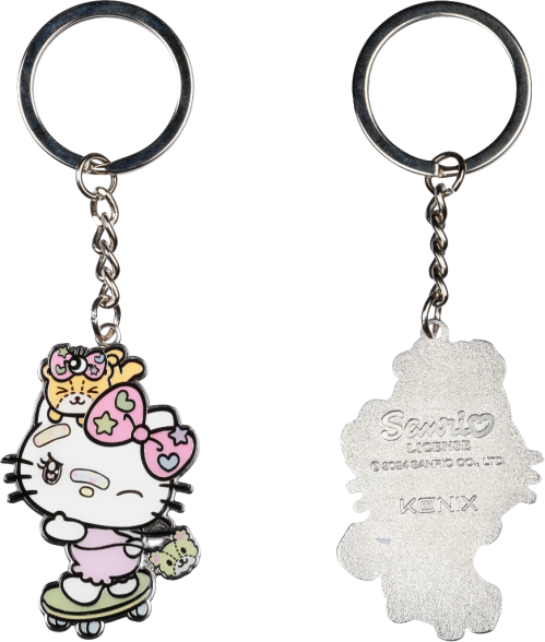 HELLO KITTY - Skateboard - Nyckelring KONIX
