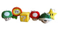 SUPER MARIO - Assortment of 12 gosedjurs Bag Clips - 10cm Simba Toys