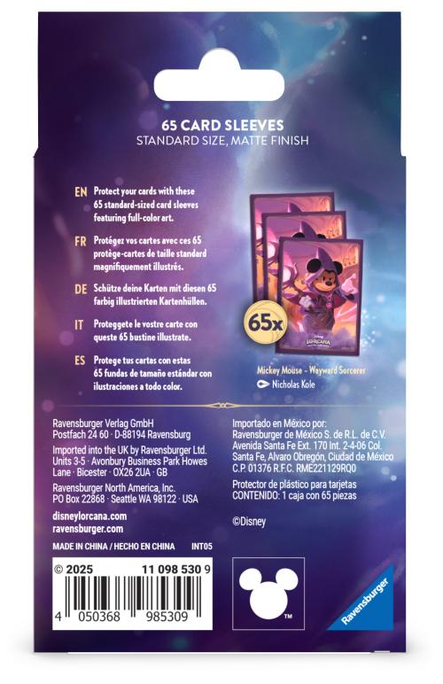 DISNEY - Lorcana - Card Sleeve - Mickey Mouse - Chapter 8 Ravensburger