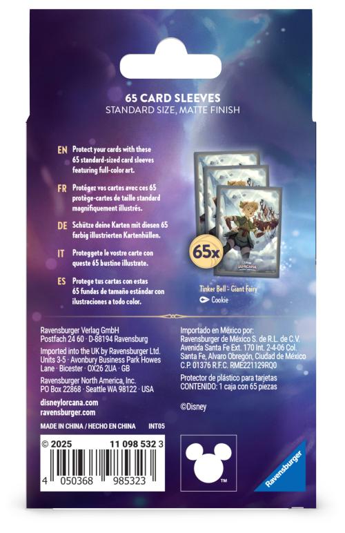 DISNEY - Lorcana - Card Sleeve - Tinker Bell - Chapter 8 Ravensburger