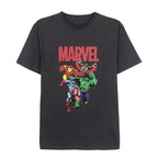 MARVEL - T-shirt i bomull - 4 karaktärer - Storlek L Cerda