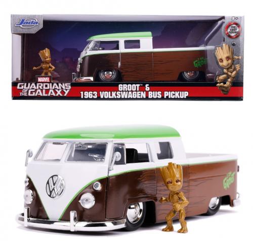 GUARDIANS OF THE GALAXY - Groot 1963 VW Bus Pickup - 1:24 Jada Toys
