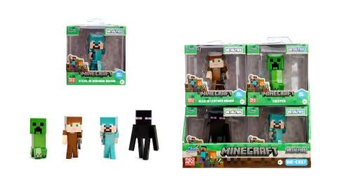 MINECRAFT - Display av 2,5 tum Figurer - 4 Modeller - 12 st Jada Toys