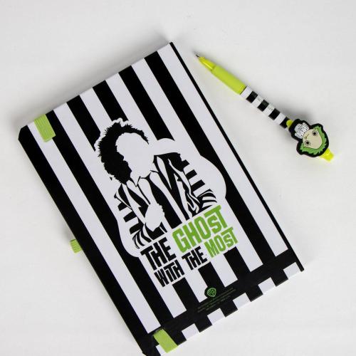 BEETLEJUICE - Premium Pack A5 Anteckningsblock + Pen Cerda
