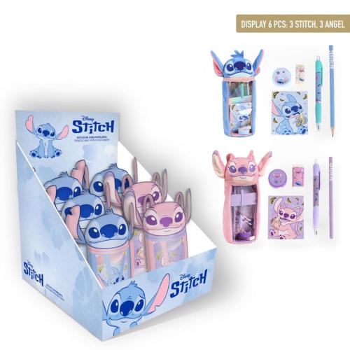 STITCH & ANGEL - Display av 6 Skrivset 6pc Cerda