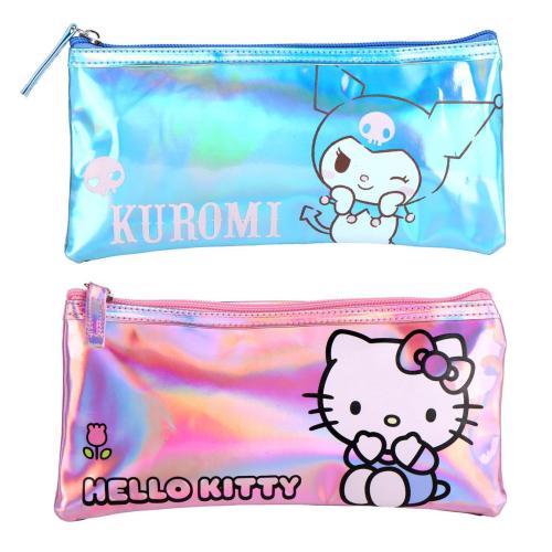 HELLO KITTY & KUROMI - Display av 12 iriserande fodral Cerda