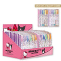 HELLO KITTY & KUROMI - Display av 24 Förpackningar med 6 Multicolor Gelpennor Cerda