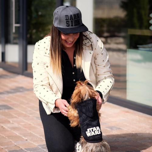 STAR WARS - Hund svart hoodie - XXS Cerda