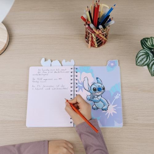 STITCH - Watercolor - A5 Anteckningsblock + 4 Dividers Runns