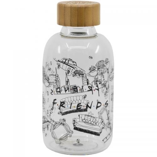 FRIENDS - Glasflaska - Liten Storlek 620ml Stor