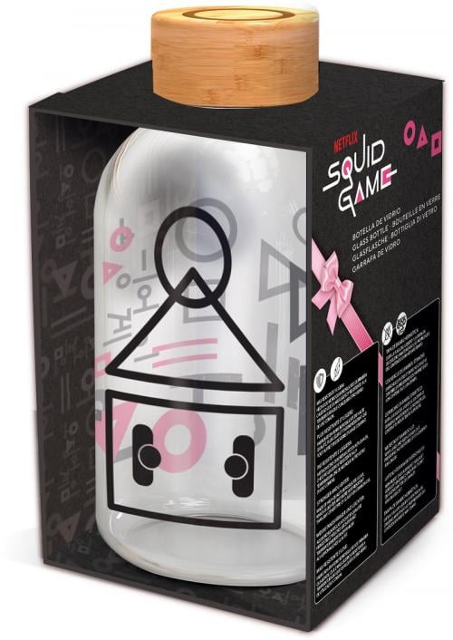 SQUID GAME - Glasflaska - Liten Storlek 620ml Stor