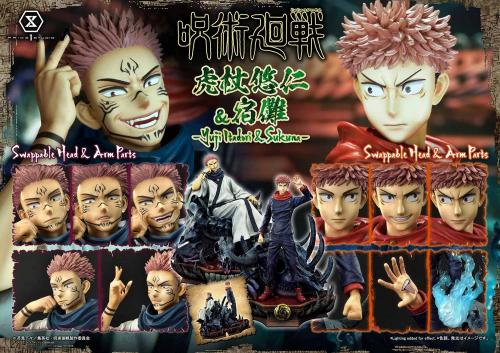 JUJUTSU KAISEN - Yuji och Sukuna - Premium Masterline Staty 38+34cm Prime 1 Studio
