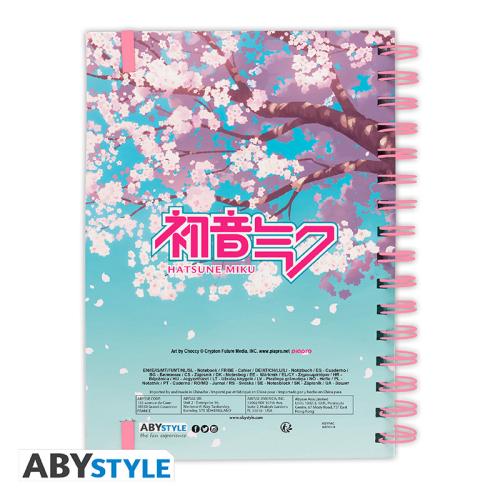 HATSUNE MIKU - Cherry blossoms - Anteckningsblock A5 Spiral ABYstyle