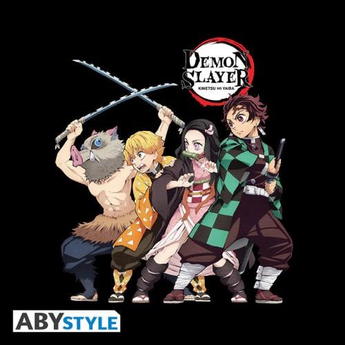 DEMON SLAYER - T-Shirt Group Unisex svart (XS) ABYstyle
