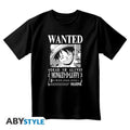 ONE PIECE - T-Shirt Wanted Luffy Unisex Svart (S) ABYstyle