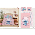 DISNEY - Duvet Cover 240x220cm - Stitch Pink Love '100% Coton' AyMax