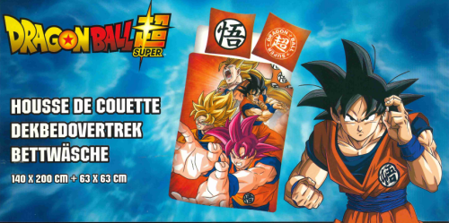 DRAGON BALL SUPER - Goku - Duntäcke 140x200cm - '100% Polyester' AyMax