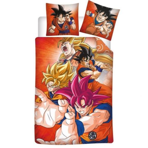 DRAGON BALL SUPER - Goku - Duntäcke 140x200cm - '100% Polyester' AyMax