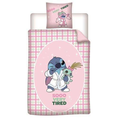 LILO & STITCH - Sooo Very Tired - Duvet Cover 140x200cm + 65x65cm AyMax