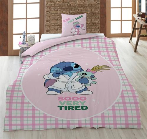LILO & STITCH - Sooo Very Tired - Duvet Cover 140x200cm + 65x65cm AyMax
