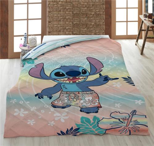 DISNEY - Stitch "Beach" - Quilt Cover 140x200cm AyMax