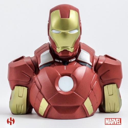 MARVEL - Sparbössa Blister Box - Iron Man Bust 20 cm Semic