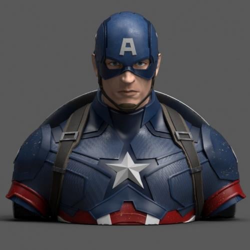 MARVEL - Captain America Avengers Endgame - Money Bank Bust 20 cm Semic